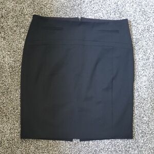 Black Structured Skirt